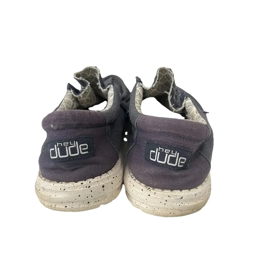 Hey Dude Wally Chambray Blue Mirage Mens Casual Shoes US 11 EU 44 Lightweight
